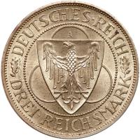 Germany. 3 Reichsmark, 1930-A PCGS MS64 - 2