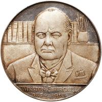 Great Britain. Death Medal Sir Winston Churchill, 1965 ProofLike Brilliant Unc