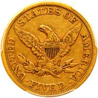 1861 $5 Liberty PCGS VF30 - 2