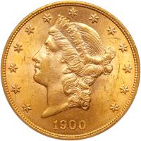 1900 $20 Liberty PCGS MS62