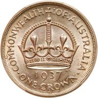 Australia. Crown, 1937 PCGS MS62 - 2