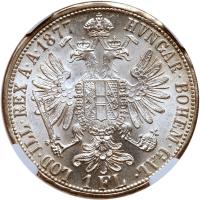 Austria. Florin, 1877 NGC MS65 - 2