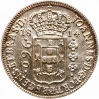 Brazil. 960 Reis, 1814 (B) PCGS Unc - 2