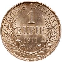 German East Africa. Rupie, 1911-J PCGS MS61 - 2