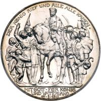 German States: Prussia. 3 Mark, 1913 PCGS Proof 62