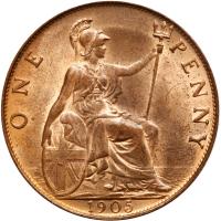 Great Britain. Penny, 1905 Unc - 2