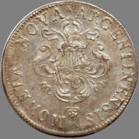 France. Â½ Ecu de Strasbourg aux palmes, 1695-BB EF