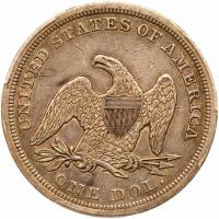 1847 Liberty Seated $1 PCGS EF45 - 2