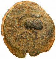 Herodian Dynasty. Herod I the Great. AE 2 prutot, 18.5 mm (2.61g), 40 BCE VF