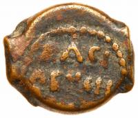 Judea. Herodian Dynasty. Herod I the Great. AE prutah, 13 mm (1.28g), 40-4 BCE V - 2