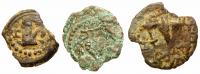Judea. Herodian Dynasty. Herod Archelaus 4 BCE-6 CE. Group of 3 Different Bronze