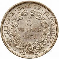 France. 5 Francs, 1850-A (Paris) About Unc - 2