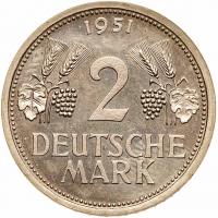 Germany. 2 Mark, 1951-J NGC Proof 66 - 2