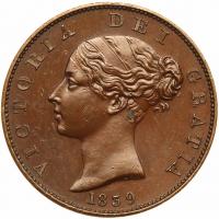 Great Britain. Half Penny, 1839 NGC PF61 BR