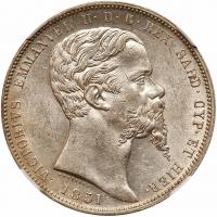 Italian States: Sardinia. 5 Lire, 1851-P (Genoa) NGC MS61