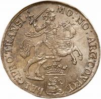 Netherlands: Overijssel. Ducaton (Silver Rider), 1733 NGC EF