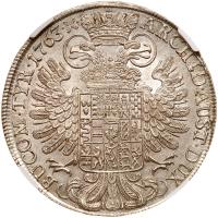 Austria. Taler, 1763 (Hall) NGC MS61 - 2