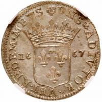 Italian States: Fosdinovo. Luigino, 1667-A NGC MS64 - 2