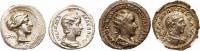 4-piece group of Roman Silver Coins