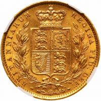 Great Britain. Sovereign, 1872 NGC MS62 - 2