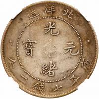 Chinese Provinces: Chihli. Dollar, Yr. 34 (1908) NGC EF40 - 2