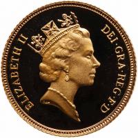 Great Britain. Half Sovereign, 1986 Choice Brilliant Proof