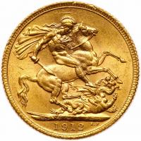 Great Britain. Sovereign, 1912 Brilliant Unc - 2