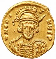 Constantine IV, Pogonatus, 668-685. Gold Solidus (4.21 g) EF