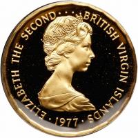 British Virgin Islands. 100 Dollars, 1977 Choice Brilliant Proof