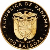 Panama. 100 Balboas, 1975 Choice Brilliant Proof