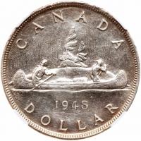 Canada. Dollar, 1948 NGC Unc - 2