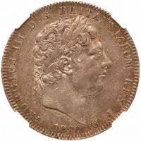 Great Britain. Crown, 1820 NGC AU53