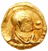 Aksumite Empire. Aphilas. Early 3rd Century AD. Gold 8 mm (0.35 gr) EF