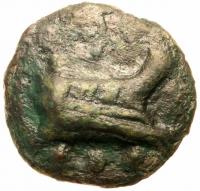 Roman Republic. Anonymous. Circa 240-225 BC. Aes Grave Quadrans (43.6g) 35 mm Fi - 2