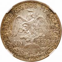 Mexico. Caballito Peso, 1914 NGC About Unc - 2