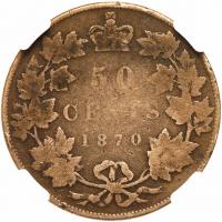 Canada. 50 Cents, 1870 NGC AG3 - 2