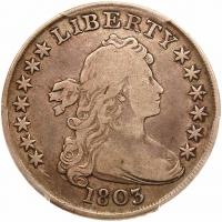 1803 Bust $1. Lg 3 PCGS F12