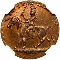 Great Britain. Middlesex. Conder Farthing, 1795 NGC MS64 BR