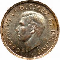 Canada. Matte Specimen 50 Cents, 1937 PCGS Specimen 66