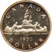 Canada. Dollar, 1955 ANACS MS67 - 2
