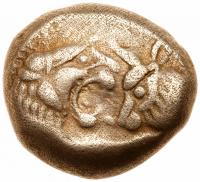 Lydia Kingdom. Sardes. Croesus, 561-546 BC. Silver Siglos (5.28g) Choice VF