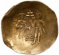 John II Comnenus, 1118-1143. Electrum Aspron Trachy. (4.4g) VF - 2