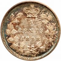 Canada. 5 Cents, 1898 PCGS MS62 - 2