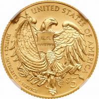 2015-W U.S. Marshals Service $5 Gold Coin NGC MS70 - 2