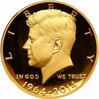 2014-W Kennedy 50th Anniversary Gold Half Dollar NGC PF70 UC