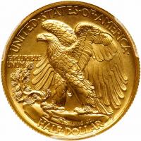 2016-W Walking Liberty Half 100th Anniversary Gold Coin PCGS Specimen 70 - 2