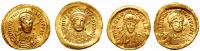 4-piece lot of Late Roman and Byzantine Gold Solidii