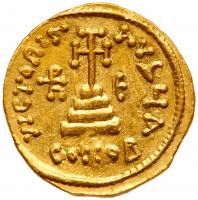 Heraclius with Heraclius Constantine and Heraclonas, 610-641. Gold Solidus (4.37 g) - 2