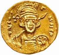 Constantine IV, Pogonatus, 668-685. Gold Solidus (4.48 g) Nearly Mint State