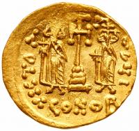 Constantine IV, Pogonatus, 668-685. Gold Solidus (4.48 g) Nearly Mint State - 2